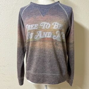MOTHER Gradient Sweater - Gray and Brown